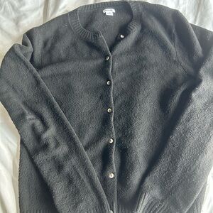 Kimchi Blue Black Button-Up Cardigan
